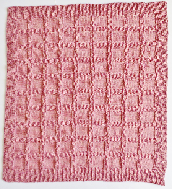 Blocks and Ridges Baby Blanket