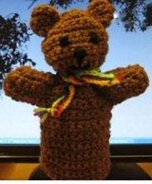 Ravelry Teddy Bear Hand Puppet pattern by Andrea Palmatier