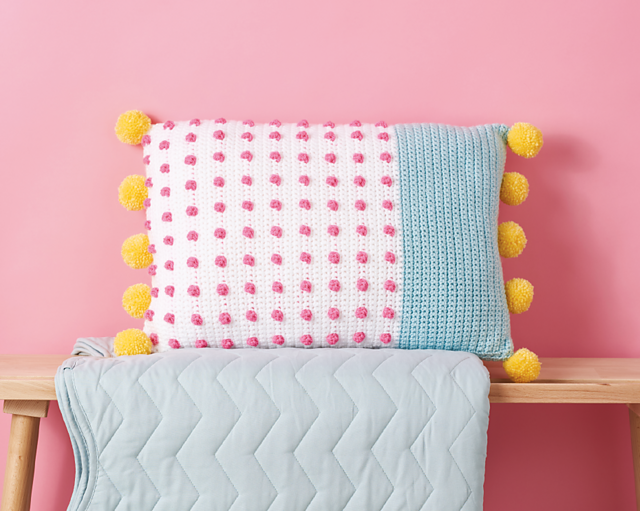 All the feels bobble cushion