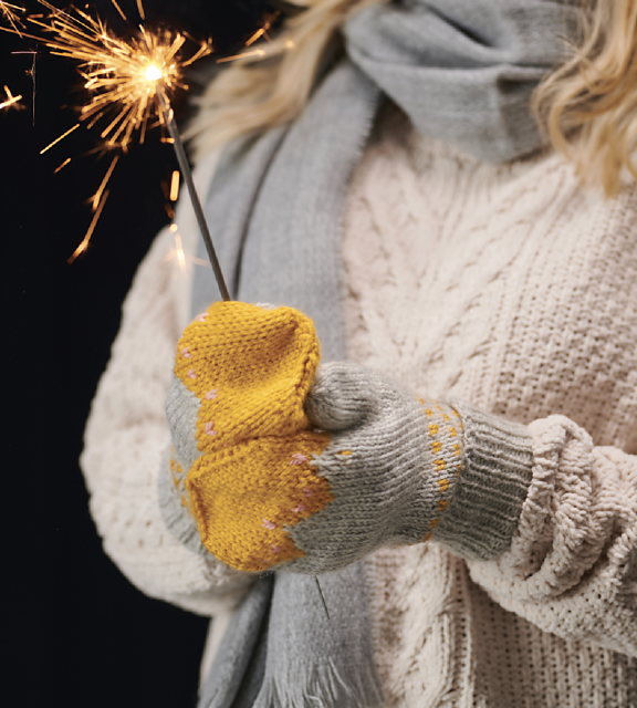 Toasty warm mittens