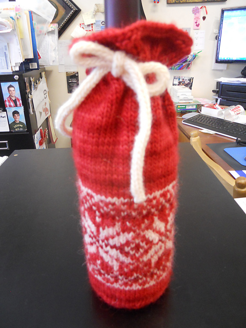Snowflake Wine Bottle Cover