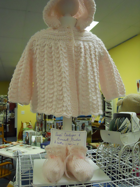 7. Matinee Jacket, Bonnet, Bootees and Mitts