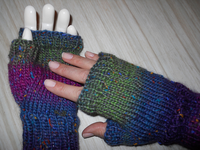Worsted Fingerless Mittens