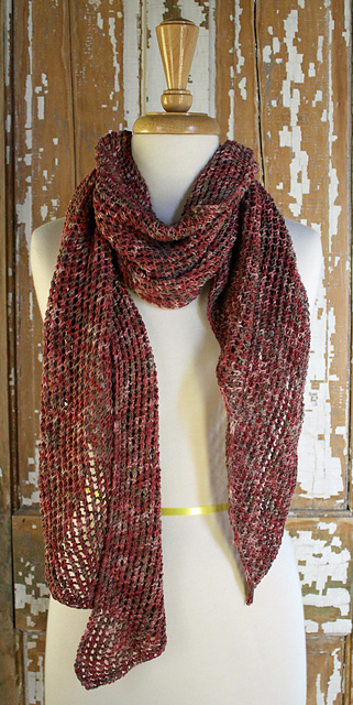 Eyelets and Garter Scarf