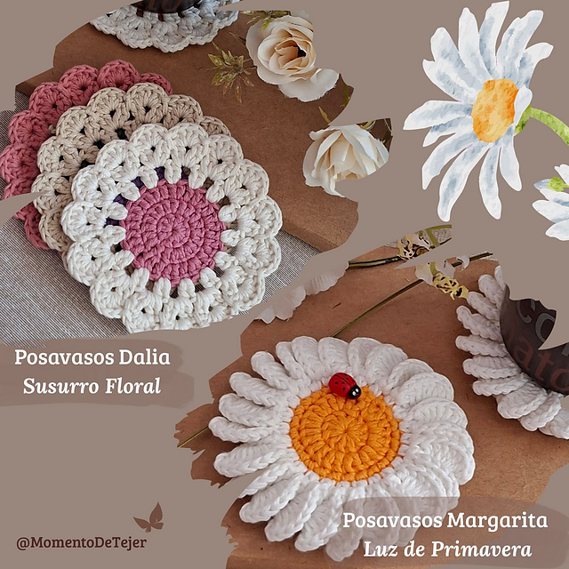 Dahlia & Daisy Coasters