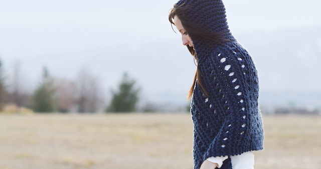 Hooded Knit Adak Wrap