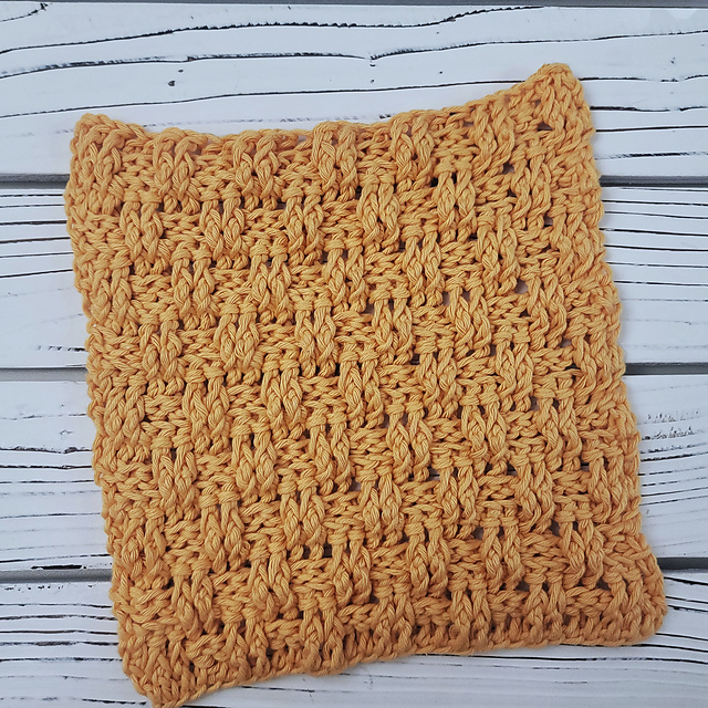 Mini Basket Weave Washcloth