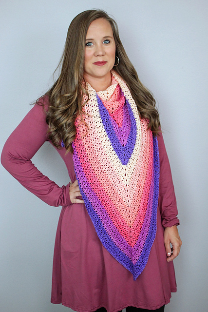 Summer Sunset Shawl