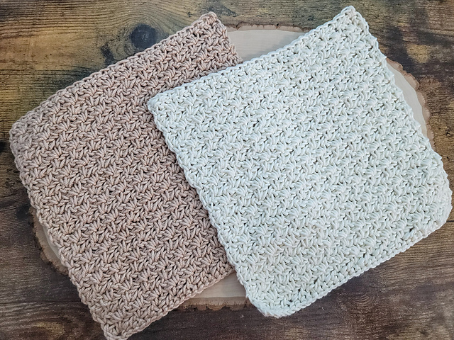 Wattle Stitch Washcloth