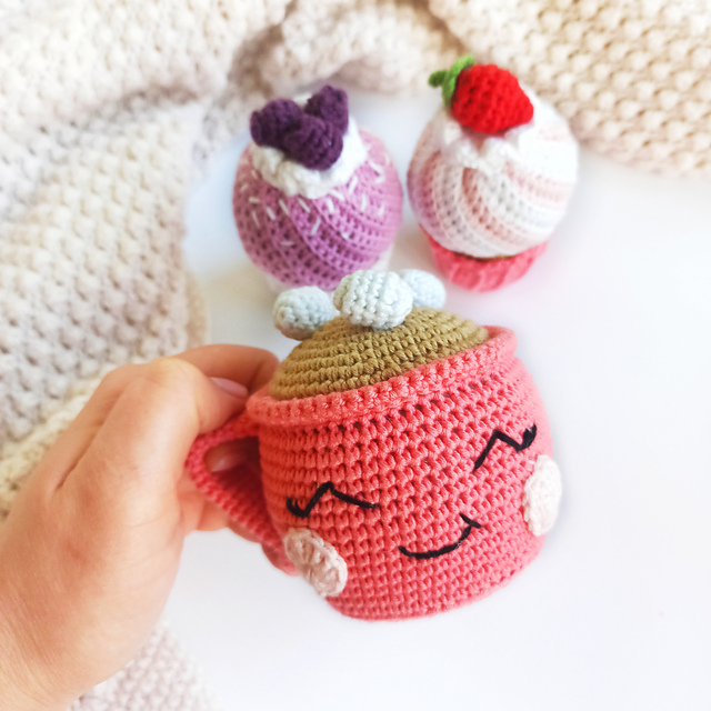 Cup with hot cocoa and marshmallow