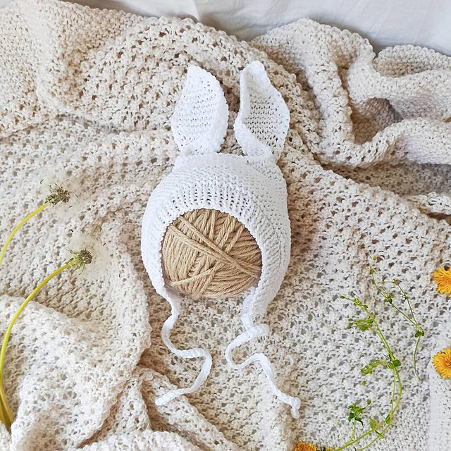 Baby bonnet with ears