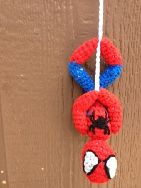 Spiderman Upside Down Amigurumi