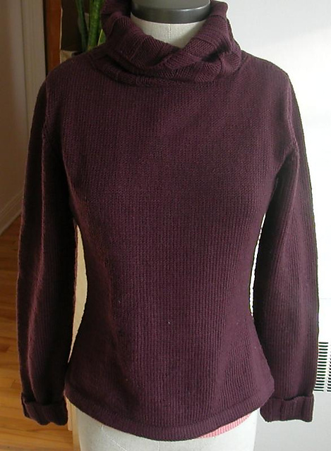 Simple sweater with oversized Turtleneck