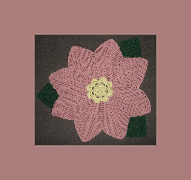 Girlie Flower Baby Afghan
