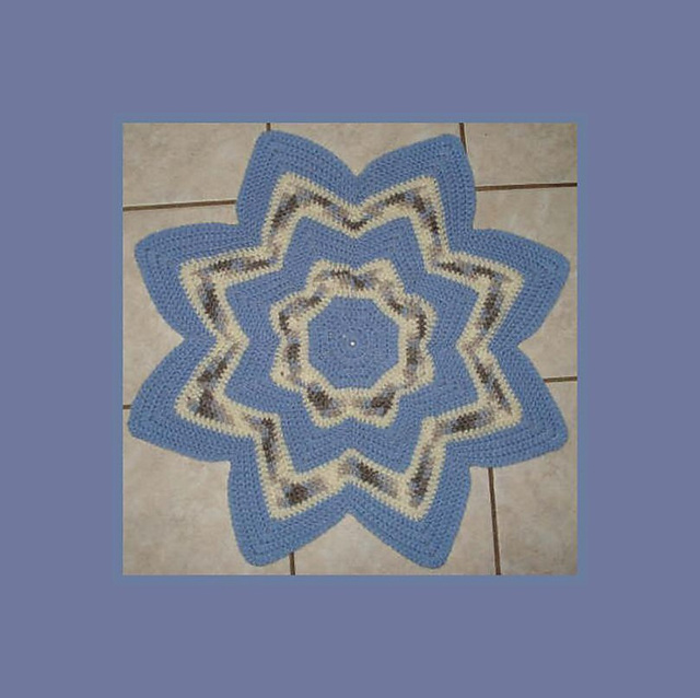 Eight Point Round Ripple Preemie Afghan