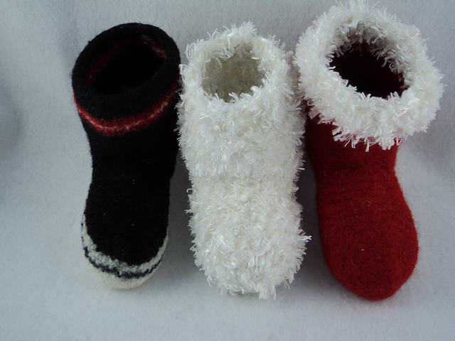 Kids Boot Felted Slipper