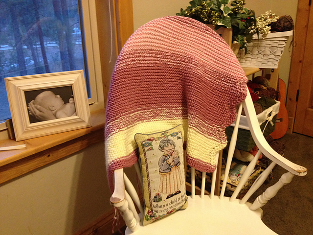 Eyelet Edged Baby Blanket