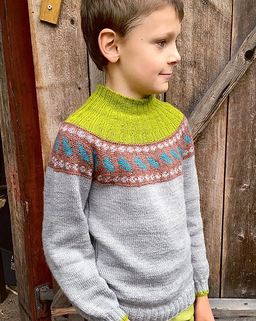 Barnegenseren Grankvist / Pullover Spruce Twig