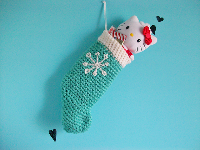 Snowflake Holiday Stocking
