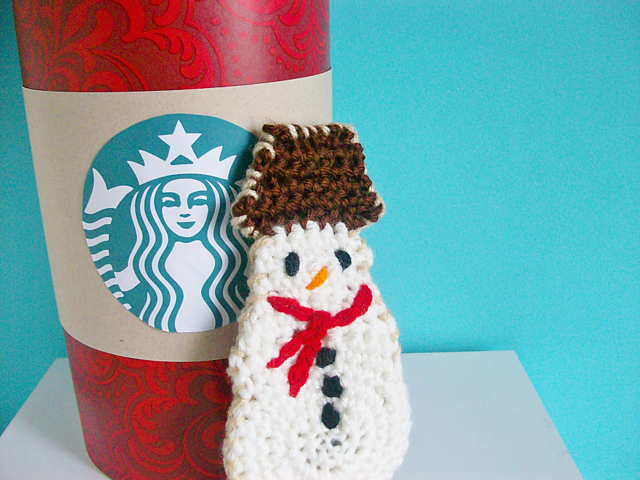 Starbucks Snowman Plush Cookie