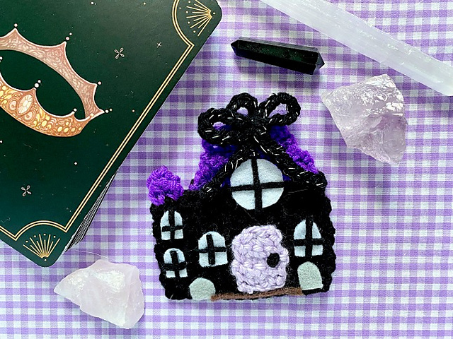 Haunted House Applique Ornament