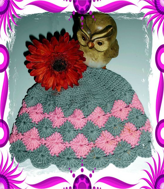 Mütze mit Muschelmuster