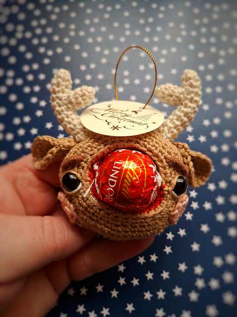 Ravelry: Rudolph Lindt Ornament 2024 pattern by By Morgan