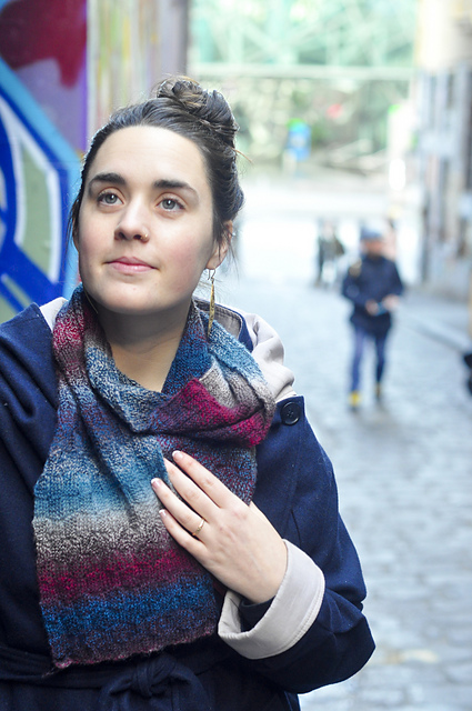 Zauberball Basketweave Stitch Scarf