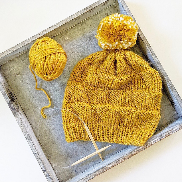 Textured Triangles Beanie