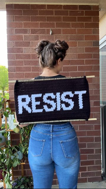 Resist Wall Hanging & Wearable Sign