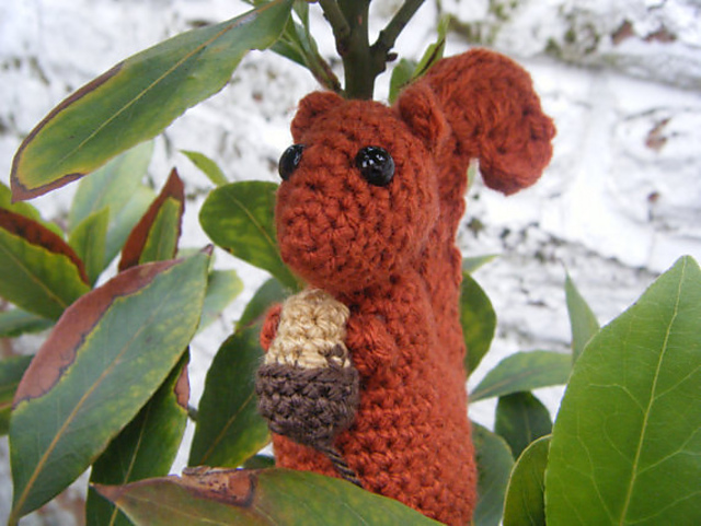 Squirrel With Acorn