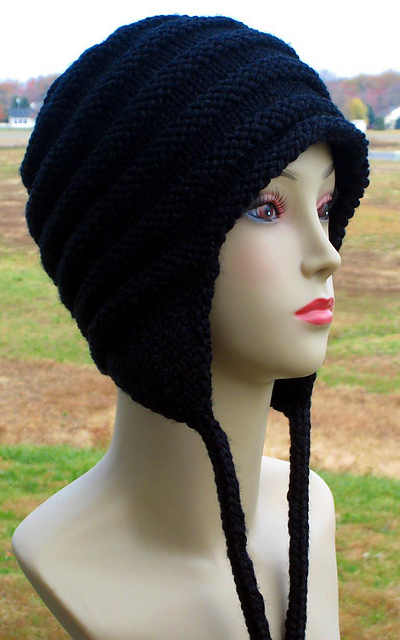 Earflap Cap with I-Cord