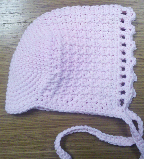 Ravelry Christening Set (crochet) 90073AD Hat pattern by Lion Brand Yarn