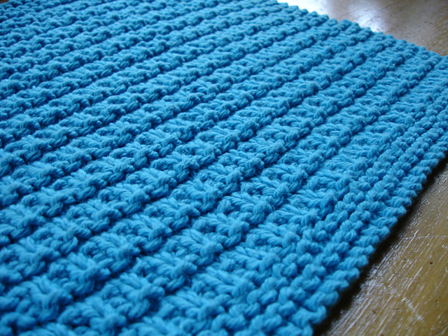 Alternating Pickets Wash Cloth