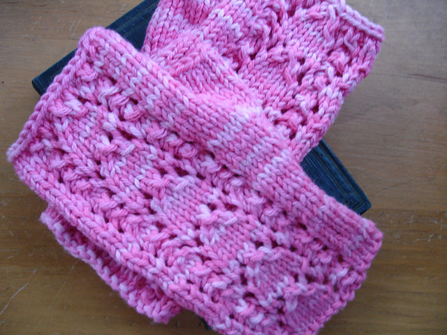 Royal Droplets Fingerless Mitts