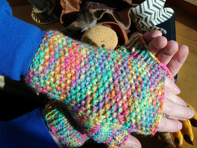 Crazy Fun Fingerless Mitts