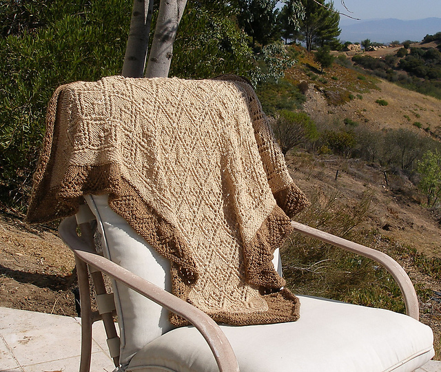 Sea Foam Lace Shawl