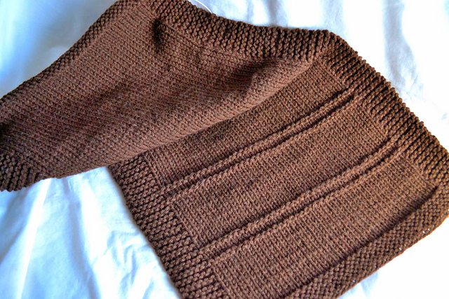Single-Strand Garter Ridge Scarf