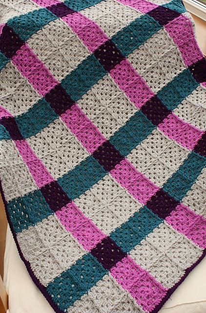 Magenta Tartan Blanket