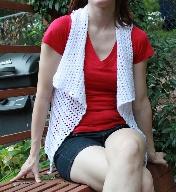 Open Motif-Back Vest