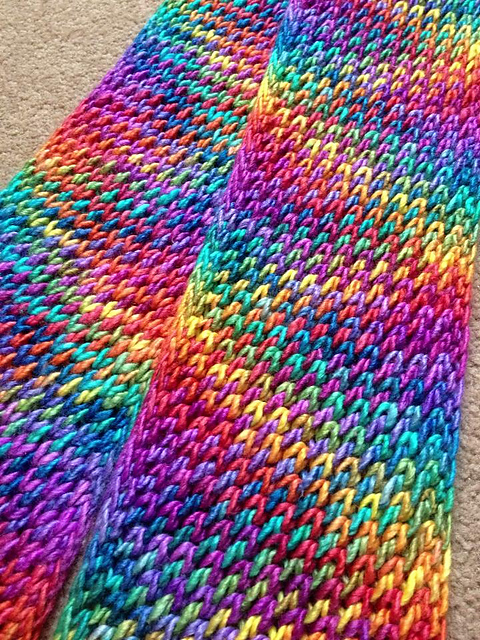 Spectacular Single Skein Scarf