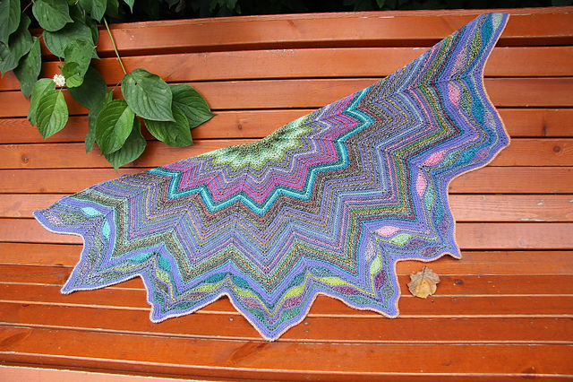 Tie Dye shawl