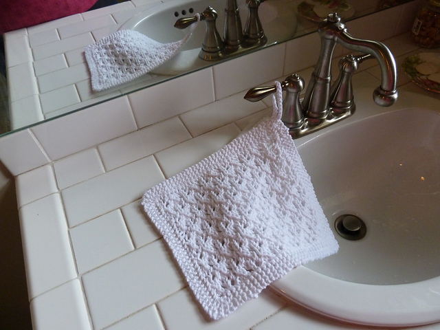 Lace Sampler Washcloth