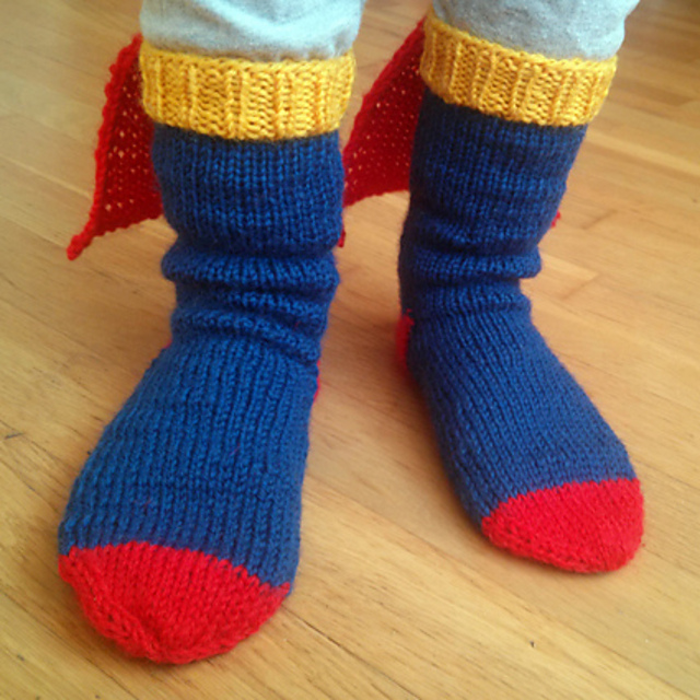 Steely Man Socks - Superman tribute