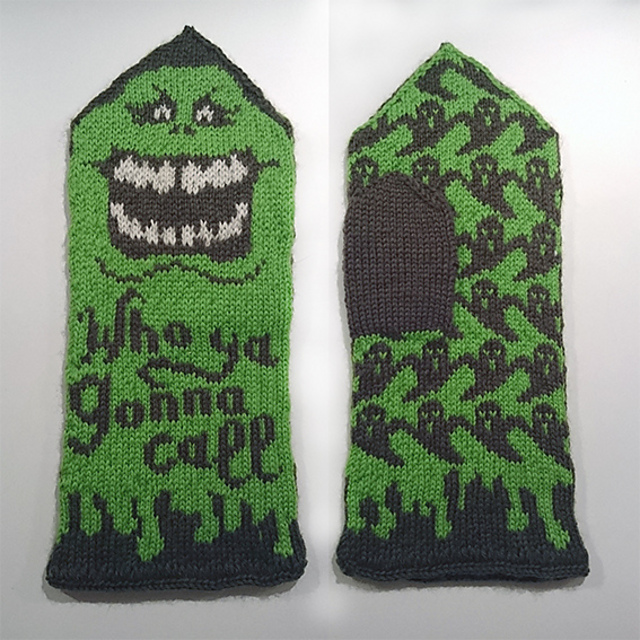 Slimer Mittens (Ghostbusters tribute)
