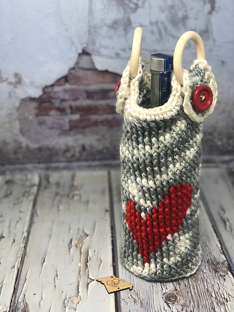 Wonky Heart Wine Tote