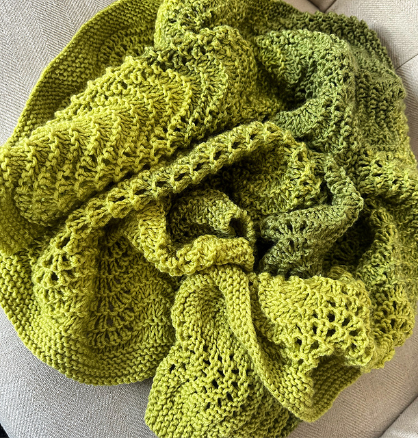 Feather and Fan Baby Blanket