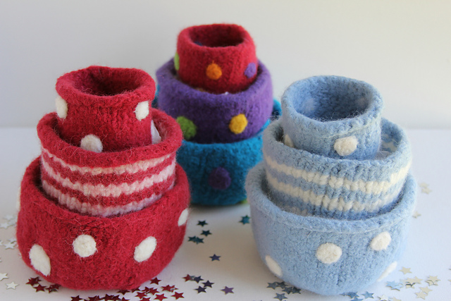 Nesting Felted Bowls
