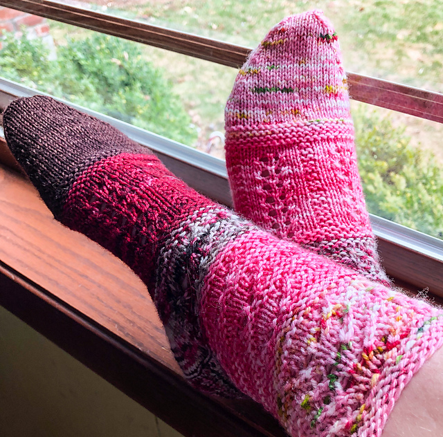 Chocolate Cherry Parfait Socks