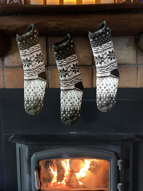 Christmas Snowflake Stocking